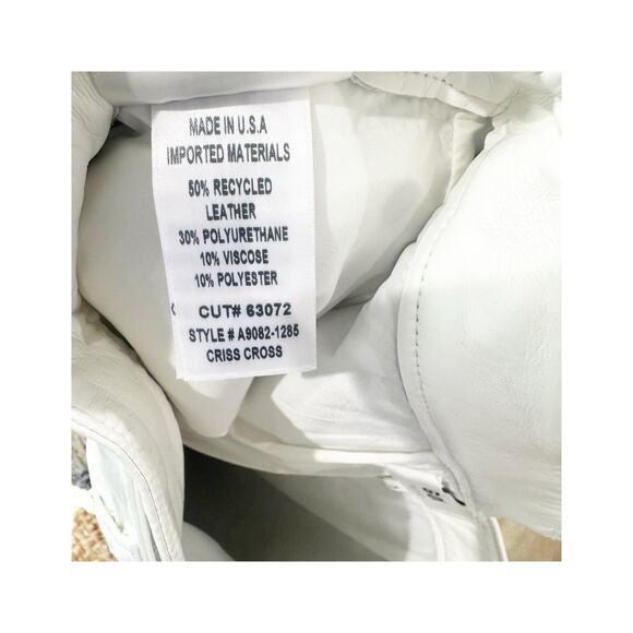 Agolde A9082-1285 Recycled Leather Criss Cross Straight Lace White Size 26 NWT - Picture 12 of 13